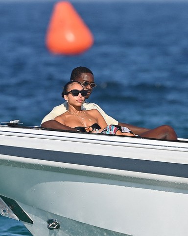 Saint-Tropez, FRANCE  - *EXCLUSIVE* Damson Idris and Lori Harvey Bask in the Sun, Joined by Marjorie Bridges and Brothers Wynton and Broderick Jr. on their Exclusive Gulf of Saint-Tropez Retreat.Pictured: Damson Idris, Lori HarveyBACKGRID USA 16 JULY 2023 BYLINE MUST READ: Best Image / BACKGRIDUSA: +1 310 798 9111 / usasales@backgrid.comUK: +44 208 344 2007 / uksales@backgrid.com*UK Clients - Pictures Containing ChildrenPlease Pixelate Face Prior To Publication*