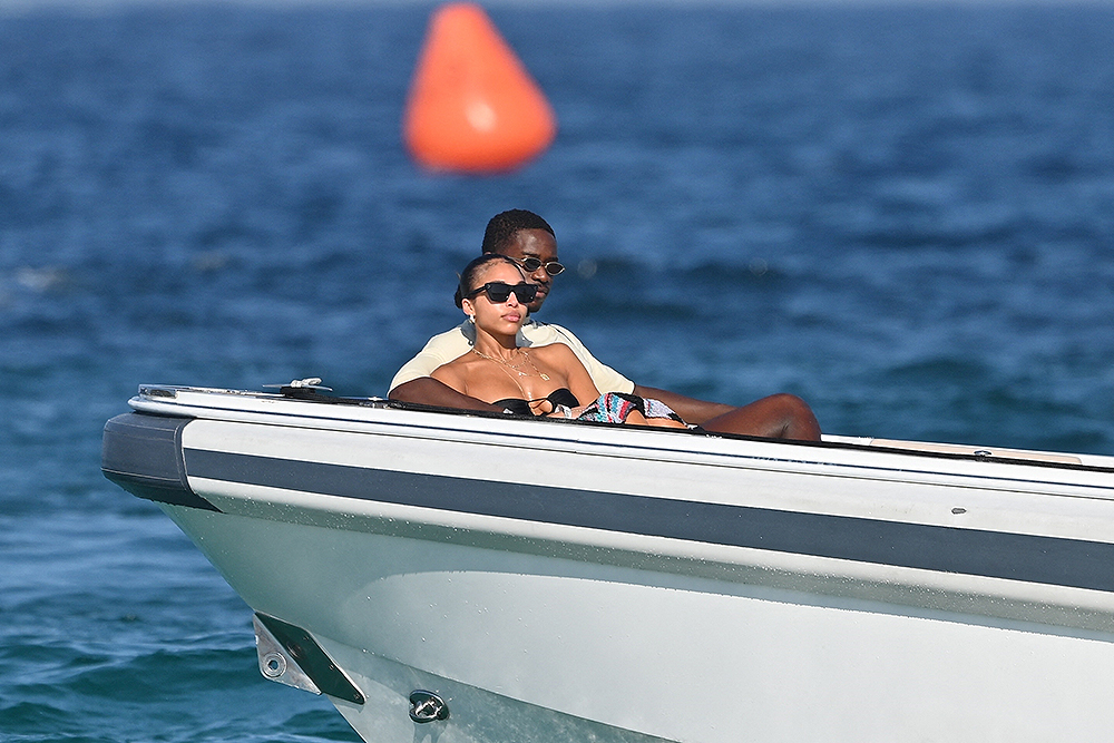 Saint-Tropez, FRANCE - *EXCLUSIVE* Damson Idris and Lori Harvey bask in the sun, joined by Marjorie Bridges and brothers Wynton and Broderick Jr. on their Gulf exclusive to Saint-Tropez Retreat Pictured: Damson Idris, Lori Harvey BACKGRID USA JULY 16, 2023 BYLINE MUST READ: Best Picture / BACKGRID USA: +1 310 798 9111 / usasales@backgrid.com UK: +44 208 344 2007 / uksales@backgrid.com *UK Customers - Images containing children, please rasterize face before posting*