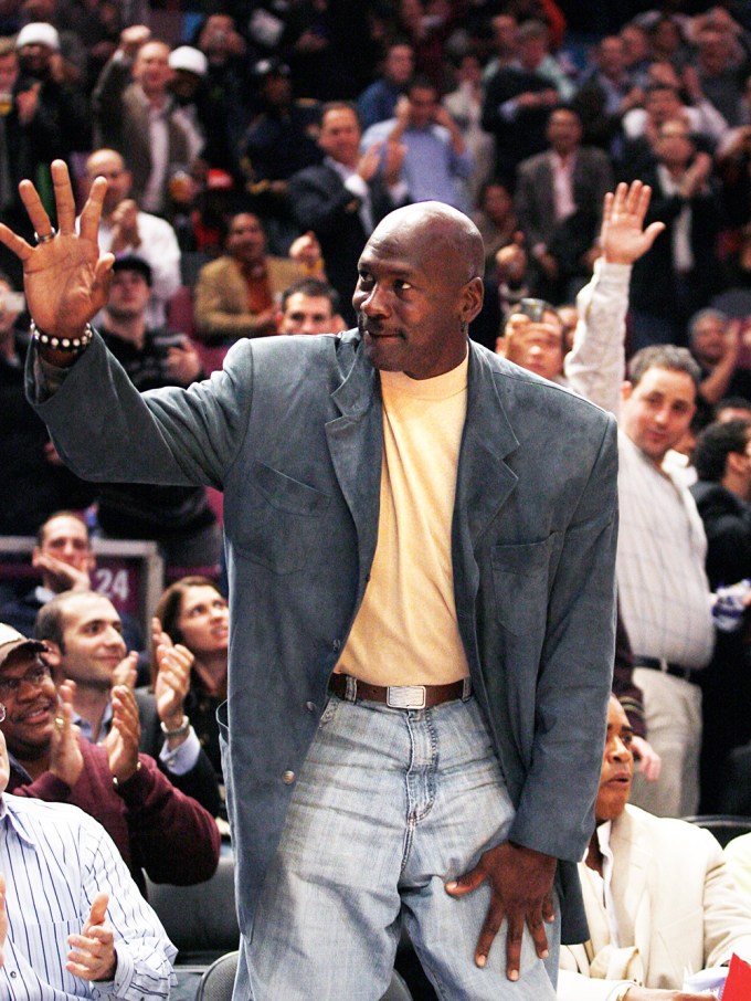 Michael Jordan At The Bobcats vs Knicks In 2008