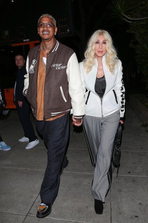 Beverly Hills, CA - *EXCLUSIVE* Cher and Alexander Edwards headed to a pre-Grammy Awards party at Matsuhisa restaurant in Beverly Hills.  Photo: Cher, Alexander Edwards BACKGRID USA FEBRUARY 3, 2023 BY LINE MUST READ: The Hollywood JR / BACKGRID USA: +1 310 798 9111 / usasales@backgrid.com United Kingdom: +44 208 344 2007 / uksales@backgrid .com *UK Customers - Images with children Please pixelate faces before publishing*