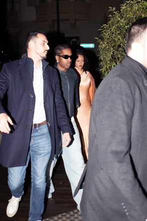 Rihanna and ASAP Rocky enjoy a night out in Milan for a date night at the Langosteria Bistrot.Pictured: Rihanna,ASAP RockyRef: SPL5525253 250223 NON-EXCLUSIVEPicture by: Tiziano.Raw / SplashNews.comSplash News and PicturesUSA: +1 310-525-5808London: +44 (0)20 8126 1009Berlin: +49 175 3764 166photodesk@splashnews.comWorld Rights