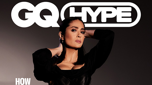 Salma Hayek Slays In Plunging Black Corset Dress For Sexy ‘GQ Hype’ Cover: Photos