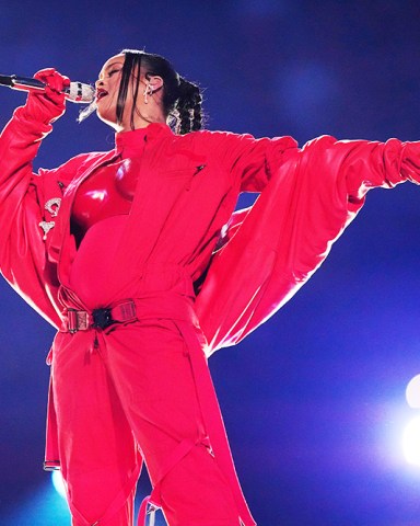 Rihanna performs during the halftime show at the NFL Super Bowl 57 football game between the Kansas City Chiefs and the Philadelphia Eagles, in Glendale, Ariz
Super Bowl Football, Glendale, United States - 12 Feb 2023