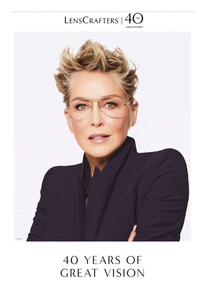 Sharon Stone x LensCrafters 40th Anniversary