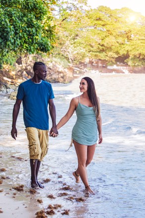 Jordan and Everton photographed in Jamaica, as seen on season 3 of Love in Paradise.