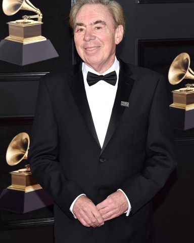 Andrew Lloyd Webber attends the 60th Annual GRAMMY Awards at Madison Square Garden on January 28, 2018 in New York City.
60th Annual GRAMMY Awards - Arrivals, New York City - 29 Jan 2018