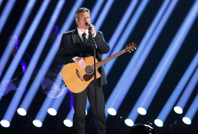 Blake Shelton Performing at Grammys