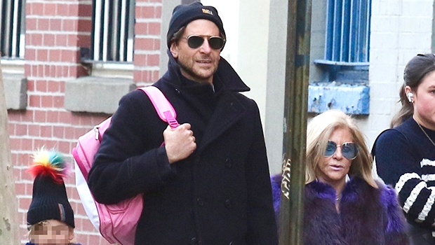 Bradley Cooper Picks Daughter Lea, 6, Up From School & Carries Her Backpack: Photo