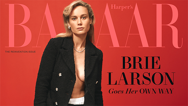 Brie Larson HARPERS BAZAARS APRIL cover ftr