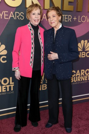 (L-R) Carol Burnett and Julie Andrews&#xA;'Carol Burnett: 90 Years of Laughter + Love' TV show special premiere, Los Angeles, California, USA - 02 Mar 2023