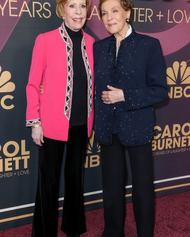 (L-R) Carol Burnett and Julie Andrews
'Carol Burnett: 90 Years of Laughter + Love' TV show special premiere, Los Angeles, California, USA - 02 Mar 2023