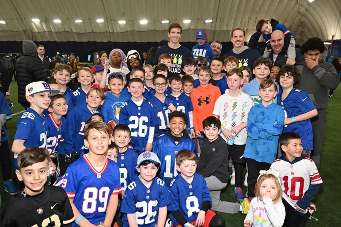 Eli Manning and Shaun O’Hara attend The Children’s Place Afternoon of Football Fun at Superdome Sports, Warwick, New Jersey, USA – 03 Mar 2023