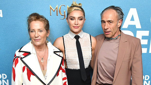 Florence Pugh Rocks Sexy Necktie Top With Parents, Grandmother At NYC Screening Of ‘A Good Person’