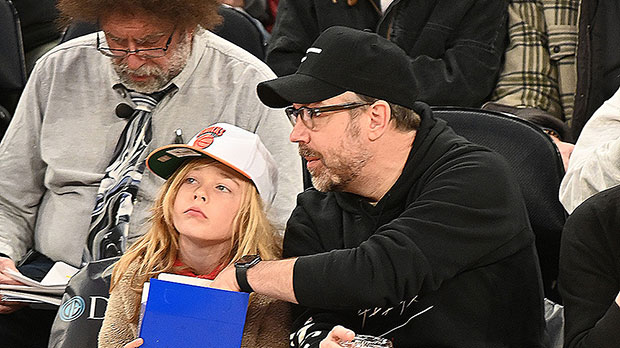 Jason Sudeikis Bonds With Son Otis, 8, As They Sit Courtside At Knicks Game In NYC: Photos