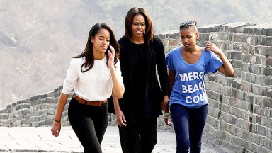 Michelle, Sasha, and Malia Obama