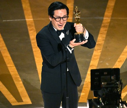 En İyi Yardımcı Erkek Oyuncu, Ke Huy Quan (Everything Everywhere All at Once) 95. Yıllık Akademi Ödülleri, Gösteri, Los Angeles, California, ABD - 12 Mart 2023
