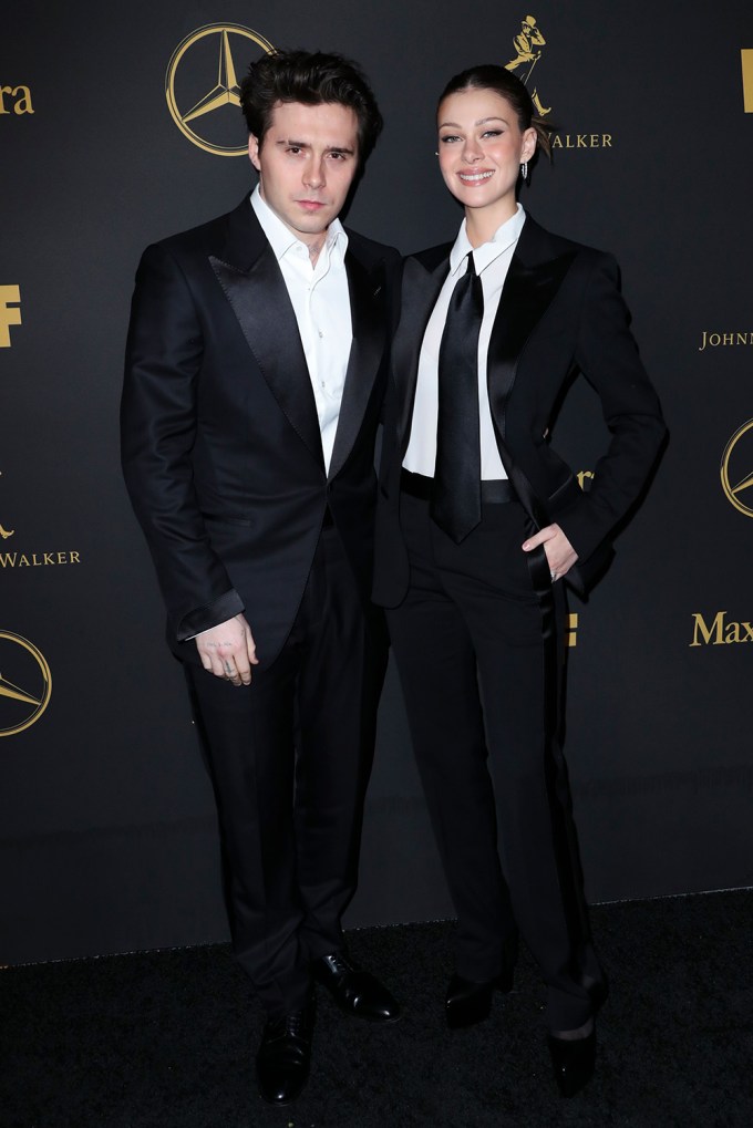 Brooklyn Beckham & Nicola Peltz at 16th WIF Oscar Party