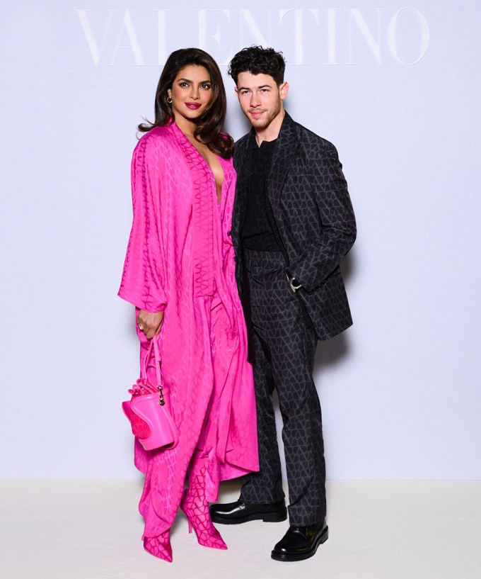 Priyanka Chopra & Nick Jonas At Valentino