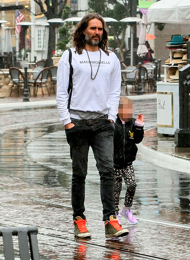 Russell Brand and daughter 