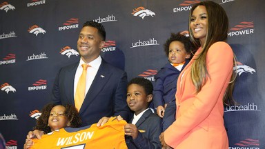 Rusell Wilson, Ciara, and family