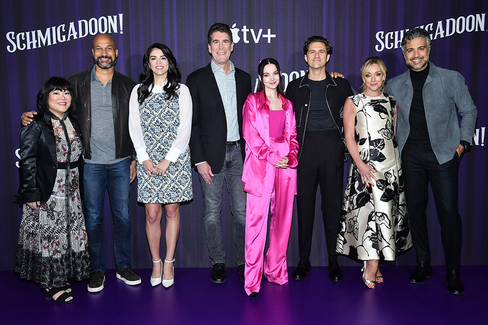 Ann Harada, Keegan-Michael Key, Cecily Strong, Cinco Paul, Dove Cameron, Aaron Tveit, Jane Krakowski and Jaime Camil
'Schmigadoon' TV Series photocall, New York, USA - 21 Mar 2023