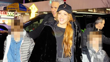 Shakira @shakira  Holds Hands With Kids Milan, 10, & Sasha, 8 In NYC: Photos