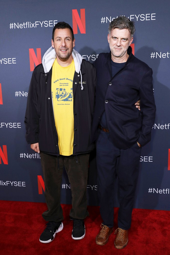 Adam Sandler at a Netflix Event with Paul Thomas Anderson