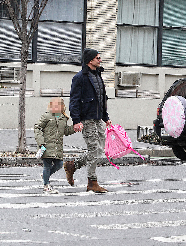 Bradley Cooper sweetly holds hands with daughter Lea, 6, as they enjoy an  after-school ice cream run in NYC