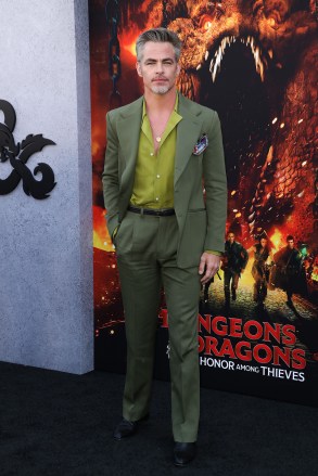 Chris Pine
'Dungeons & Dragons: Honor Among Thieves' film premiere, Los Angeles, California, USA - 26 Mar 2023