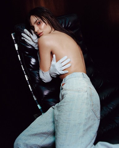 Emily Ratajkowski goes topless for Marc Jacobs. The US model, 31, stars in the brand's new spring 2023 campaign, shot by photographer Harley Weir. , The 'Monogram Collection' campaign "plays on the core values and aesthetics central to the brand; exploring genderless expression and celebrating individuality through effortlessly cool streetwear pieces", the fashion house said. , It was styled by Danielle Emerson., First introduced on Marc’s Fall 2021 Runway, the Marc Jacobs Monogram print continues for the Spring season across a full assortment of ready-to-wear and accessories., Editorial usage., Credit - Courtesy of Marc Jacobs / MEGA. 18 Apr 2023 Pictured: Emily Ratajkowski for Marc Jacobs. Photo credit: Courtesy of Marc Jacobs/MEGA TheMegaAgency.com +1 888 505 6342 (Mega Agency TagID: MEGA970413_001.jpg) [Photo via Mega Agency]