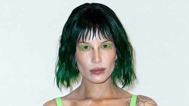 halsey green hair makeover paris fashion week ss ftr