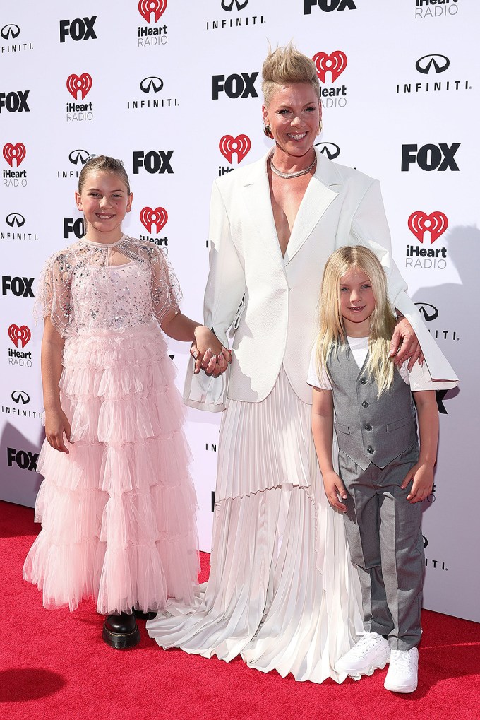 Pink With Her Kids Willow And Jameson