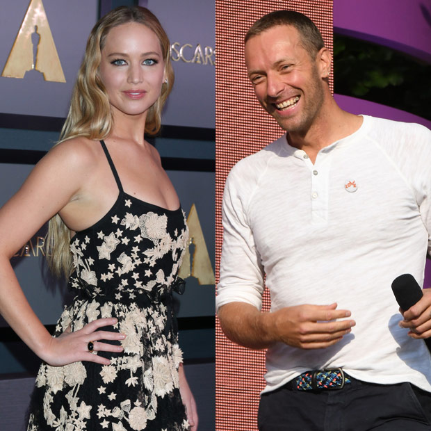 Jennifer Lawrence and Chris Martin