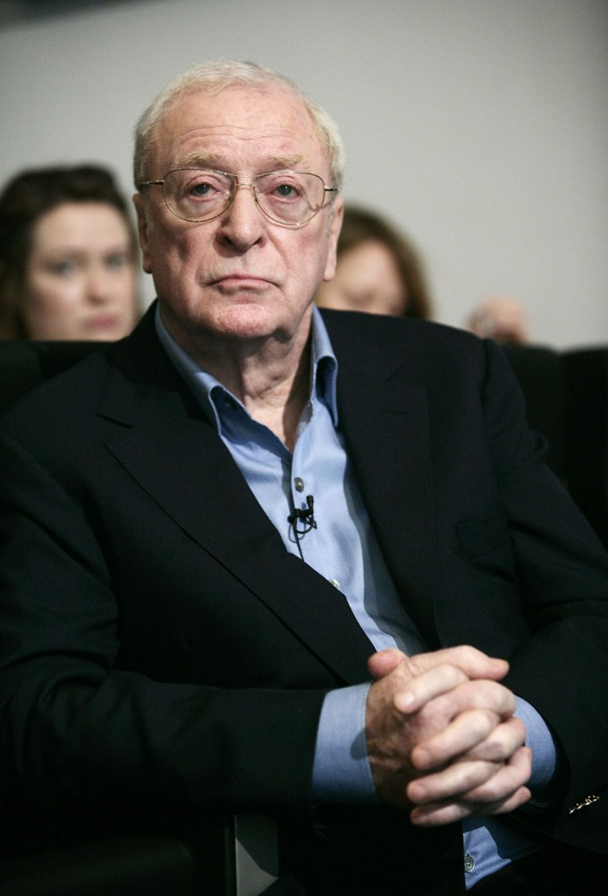 Michael Caine at a Conservative Party press conference