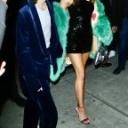 Miley Cyrus and her boyfriend arrive at Gucci in Beverly Hills for launch of her album