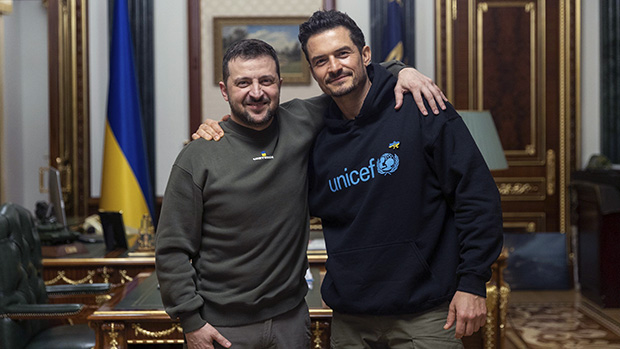 Orlando Bloom Makes Surprise Visit To Ukraine To Meet With President Zelensky: Photos