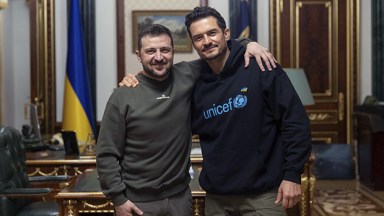 Orlando Bloom Ukrayna'yı Ziyaret Etti ve Başkan Zelensky ile Görüştü: Fotoğraflar – Hollywood Life