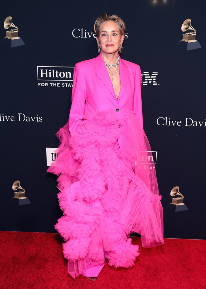 Sharon Stone At The 2023 Pre-Grammy Gala