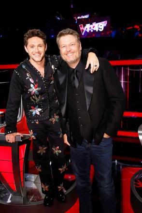 THE VOICE -- “Finale, Part 2”  Episode 2316B -- Pictured: (l-r) Niall Horan, Blake Shelton -- (Photo by: Trae Patton/NBC)