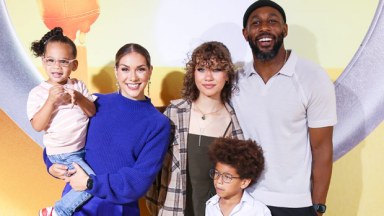 Stephen Boss and Allison Holker with kids