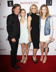 William H. Macy and Felicity Huffman with daughters Sophia Grace and Georgia Grace Macy
'Rudderless' film premiere, Los Angeles, America - 07 Oct 2014