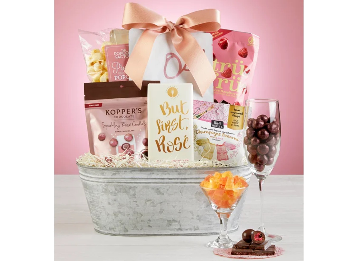 Girls Night In Rose Gift Basket