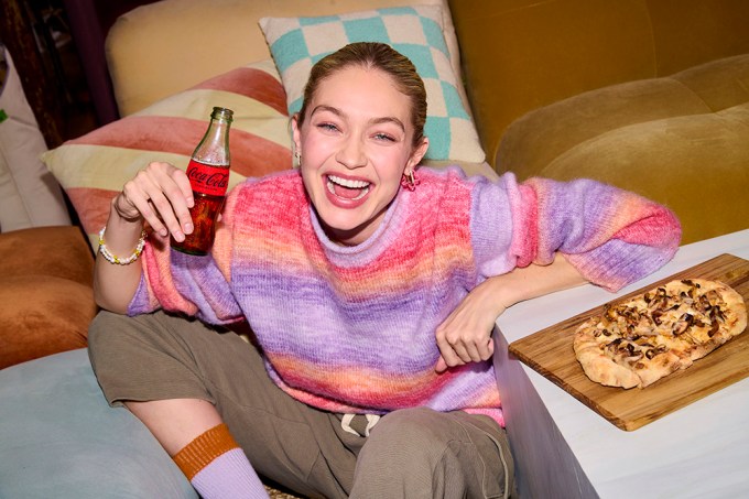 Gigi Hadid + Coke