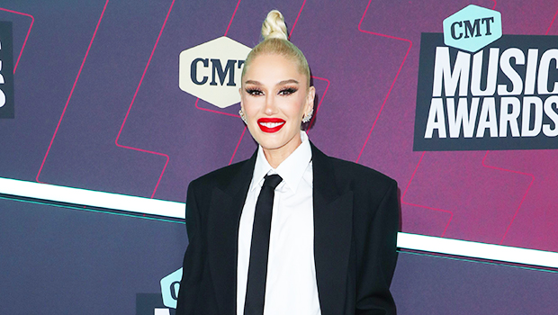 Gwen Stefani Stuns In Sparkly Skirt On Red Carpet & Performs ‘Just A Girl’ At CMT Awards