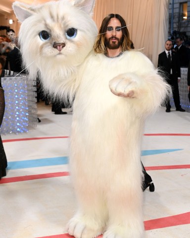 Jared Leto
The Metropolitan Museum of Art's Costume Institute Benefit, celebrating the opening of the Karl Lagerfeld: A Line of Beauty exhibition, Arrivals, New York, USA - 01 May 2023