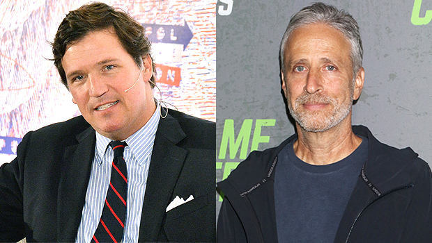 Jon Stewart, AOC, & More Celebrities Celebrate Tucker Carlson Being Out At Fox News