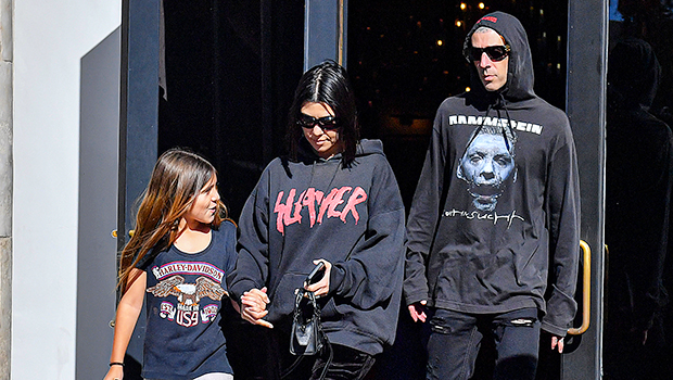 Kourtney Kardashian Celebrates 44th Birthday At Bowling Alley With Travis Barker, Her Kids & More