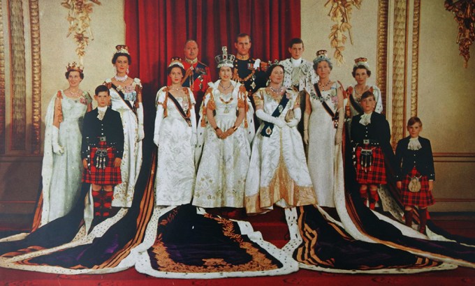 Queen Elizabeth Stands With The Royal Family