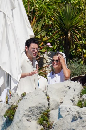 Sofia Richie shows off her sensational physique while cuddling up to fiancé Elliot Grainge in the South of France as her pals hint couple's wedding is imminent. 19 Apr 2023 Pictured: Sofia Richie shows off her sensational physique while cuddling up to fiancé Elliot Grainge in the South of France as her pals hint couple's wedding is imminent. Photo credit: EliotPress / MEGA TheMegaAgency.com +1 888 505 6342 (Mega Agency TagID: MEGA970785_031.jpg) (Photo via Mega Agency)
