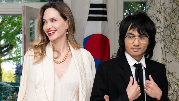 Angelina Jolie & Son Maddox Attend White House Dinner For South Korea ...